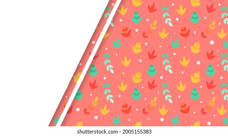 Autumn leaves background illustration vector