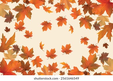 autumn leaves background pro vector