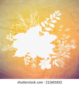 Autumn leaves background with space for your text. EPS 10.