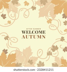 autumn leaves background | Square Frame Banner