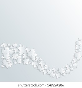 autumn leaves background vector