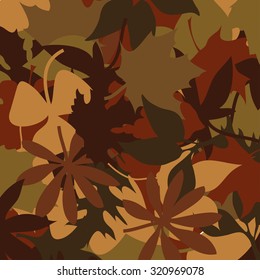 Autumn leaves background vector