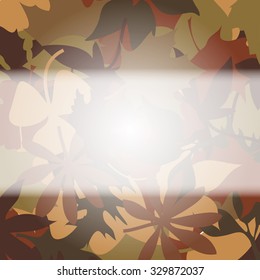 Autumn leaves background vector