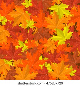 Autumn leaves background. Vector banner
