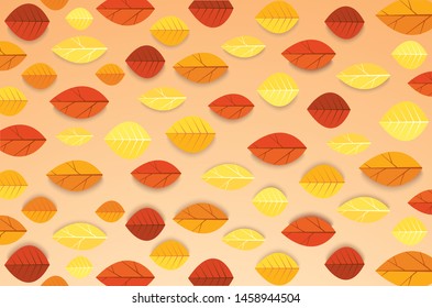 Autumn leaves background vector illustration EPS10