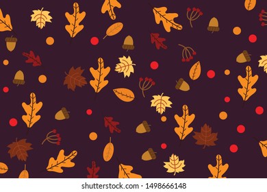Autumn Leaves  background vector 
illustration 