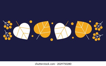 El otoño deja el fondo. Ilustración vectorial.