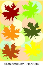 Autumn leaves and a ball