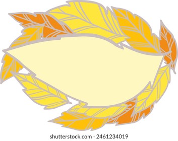 Autumn leaves banner illustration illustration for decoration on Autumn seasonal and Thanksgiving festival