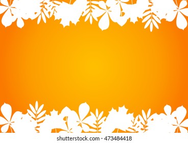 Autumn leaves border for Your design