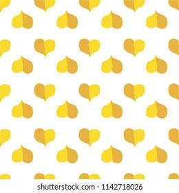 Autumn leaves bright background. Vector illustration. Seamless pattern