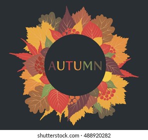 Autumn leaves card