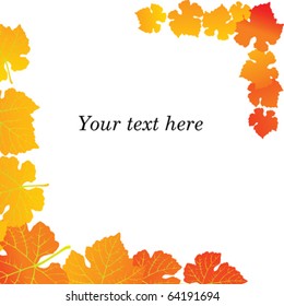 autumn leaves card