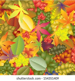 Autumn leaves carpet background 