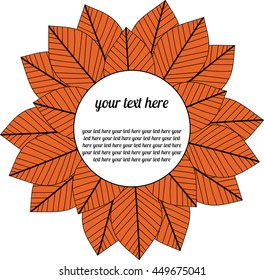 autumn leaves circle