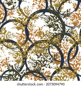 Autumn leaves. Colored art vector autumn leaves pattern. Fabric texture. Stylish decoration for social media, blog post, interior design.