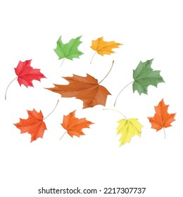 Las hojas del otoño son de color. Hojas otoñales de textura 