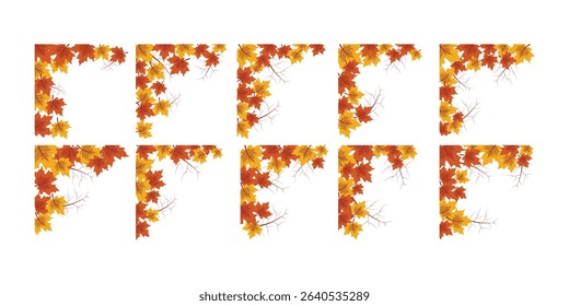 Autumn Leaves Corner Decoration Collection