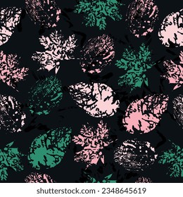 autumn leaves. cute pattern of beautiful prints of leaves painted watercolor by hand. Textiles, wrapping paper, wallpaper design.