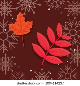 Autumn leaves design