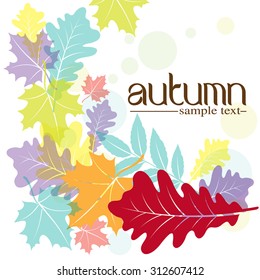 Autumn leaves design