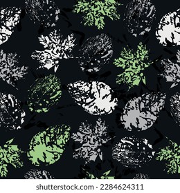 autumn leaves. digital hand drawn picture with watercolour texture. Textiles, wrapping paper, wallpaper design.