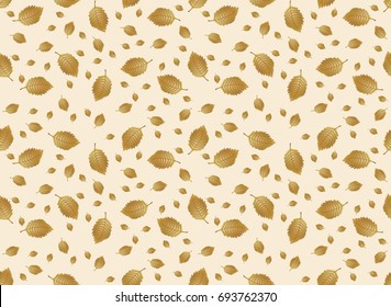 Autumn leaves endless background. Vector seamless pattern. Can be used for wallpaper, textile and web page background.
