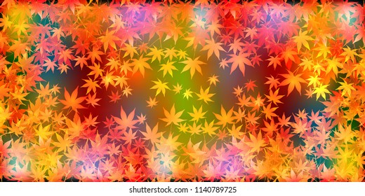 Autumn leaves fall background