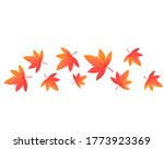 Autumn leaves fall on the ground . 
Autumn leaves of maple
