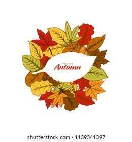 Autumn leaves fallen