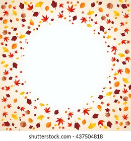 Autumn leaves fallen leaves background