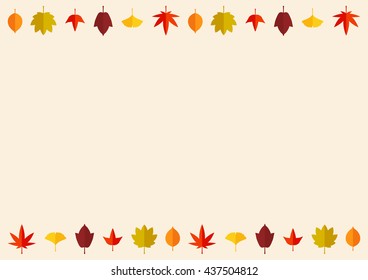 Autumn leaves fallen leaves illustration background