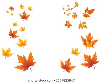 Herbstblätter mit weißem Hintergrund