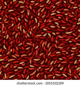 autumn leaves. floral seamless pattern. color repetitive background. fabric swatch. wrapping paper. continuous print. vector design element for textile, home decor, banner, ad. modern stylish texture