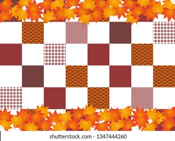 Autumn leaves frame