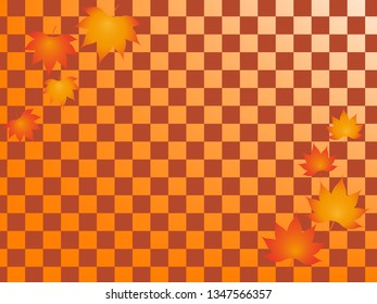Autumn leaves frame