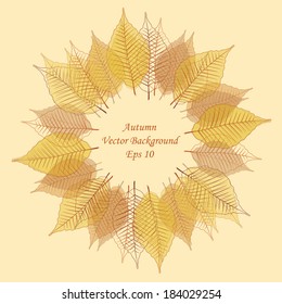 autumn leaves frame
