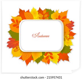autumn leaves frame