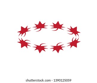 Autumn leaves frame - Vector
