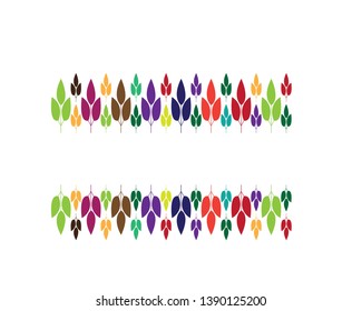 Autumn leaves frame - Vector
