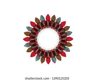 Autumn leaves frame - Vector
