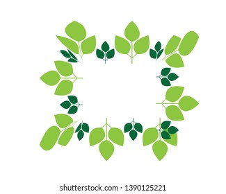 Autumn leaves frame - Vector
