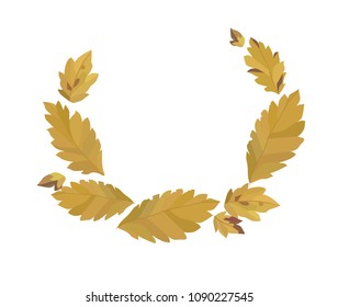 Autumn leaves frame vector illustration
