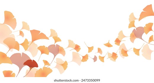 Autumn Leaves Ginkgo Autumn Background