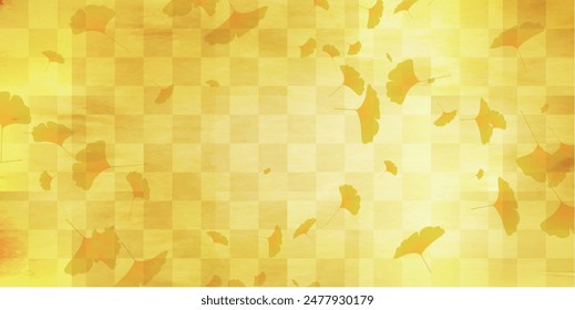 Autumn Leaves Ginkgo Herbst Hintergrund