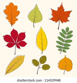 Autumn leaves icon