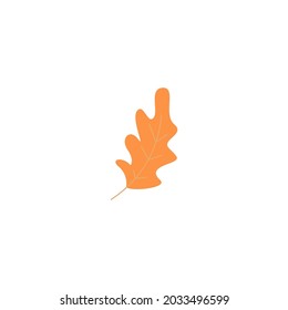 Autumn leaves icon flat design template vector