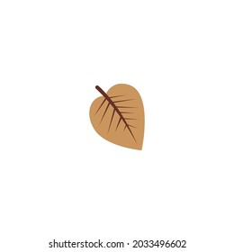 Herbst verlässt Symbol-flache Vorlage Vektorgrafik