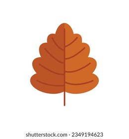 Autumn leaves icon flat vector. Fall leaf. Tree foliage isolated