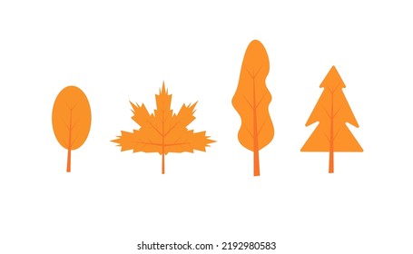 Autumn leaves or leaves icon on a white background, vector design